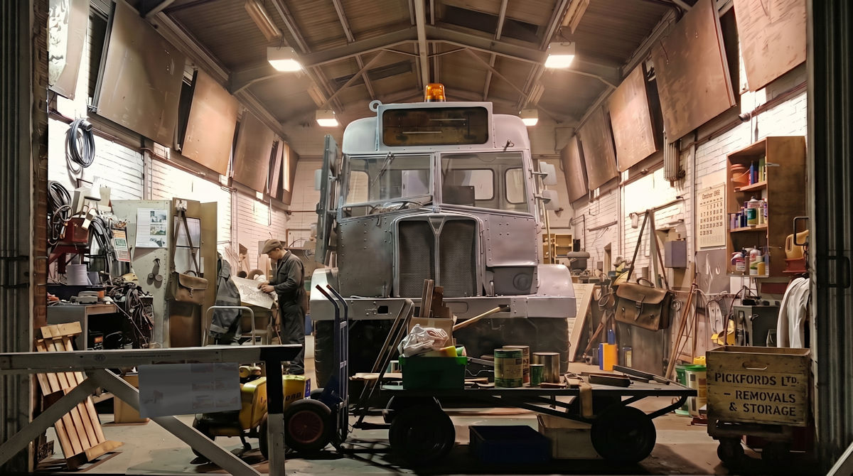 Early recovery vehicle built from an ex-military truck