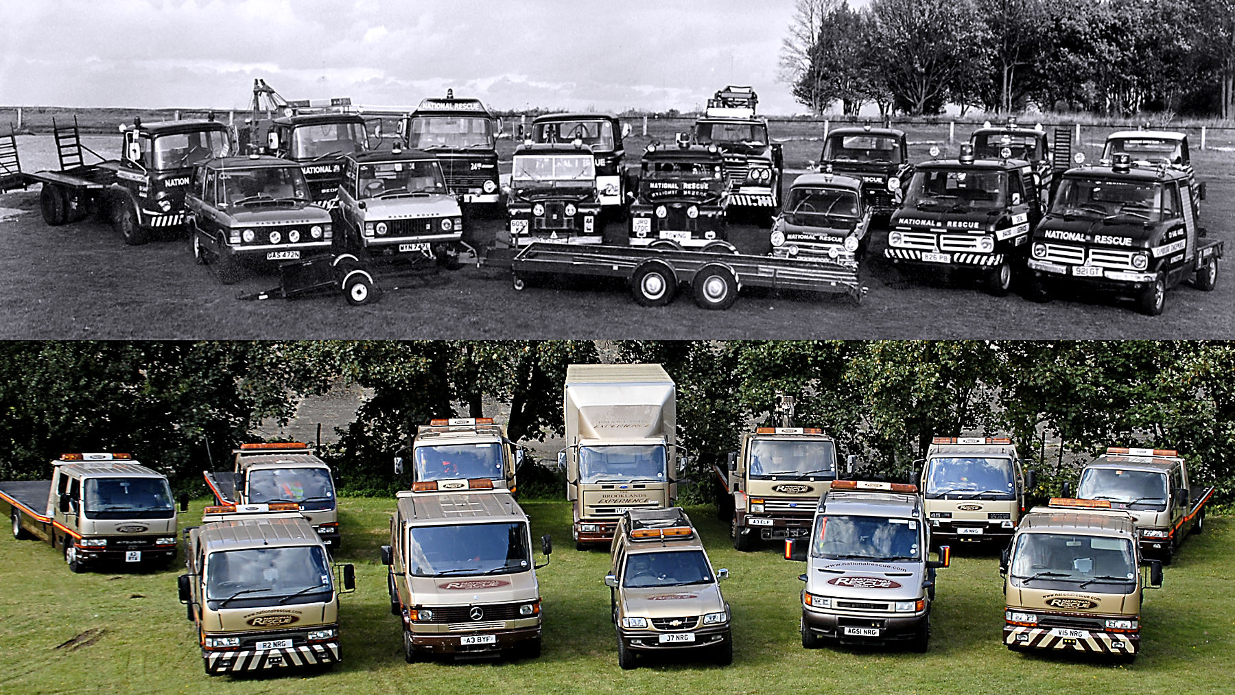 National Rescue fleet showing the evolution of recovery vehicles