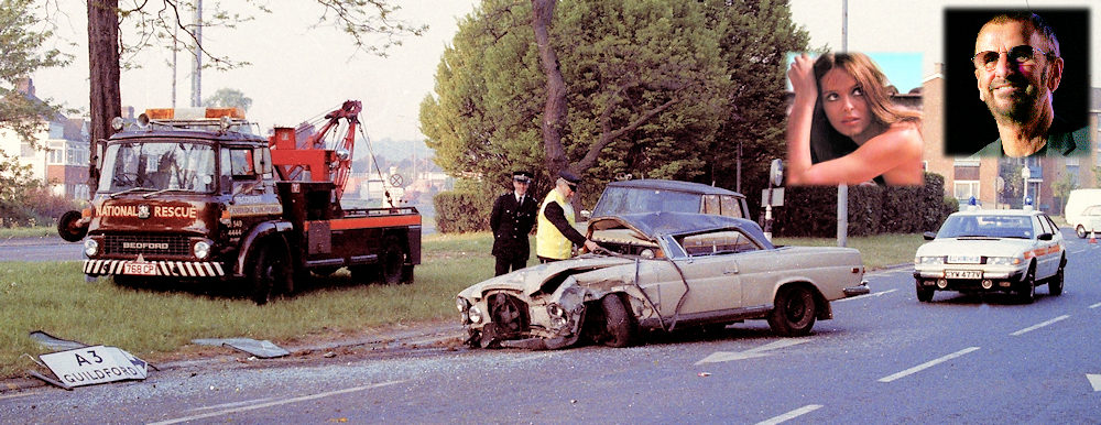 Ringo Starr accident on the A3