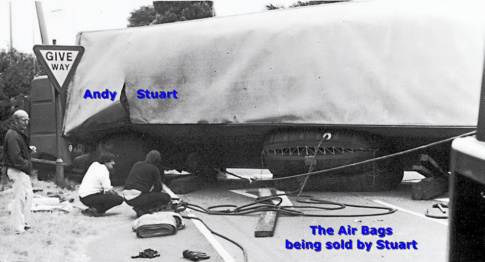 Recovery airbag operation near Esher